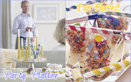 Party Platter & Fun Favors {MarthaStewart.com}