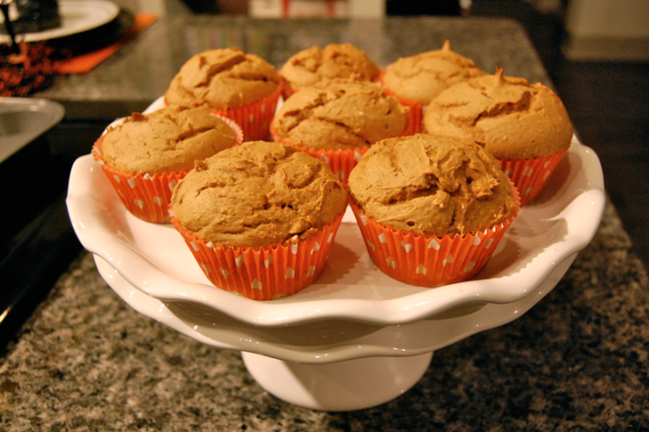 Moist & Quick Two-Ingredient Pumpkin Muffins