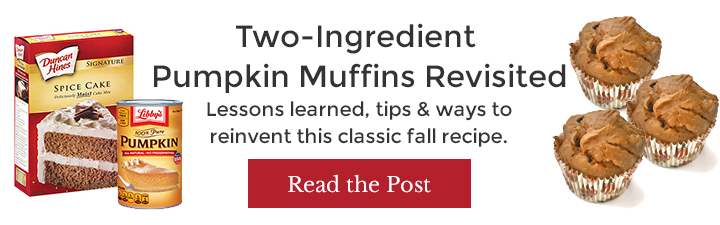 2 Ingredient Pumpkin Muffins Revisited