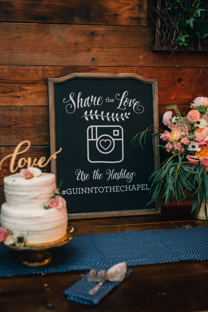Social Media Wedding Hashtag Chalkboard | EntertainingLife.com