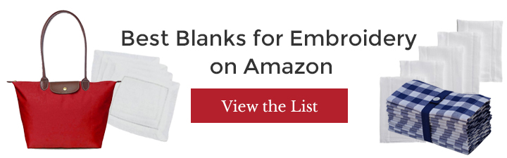 Best Blanks for Machine Embroidery on Amazon Call to Action