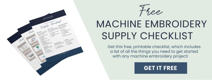 Download my free printable Machine embroidery supply checklist