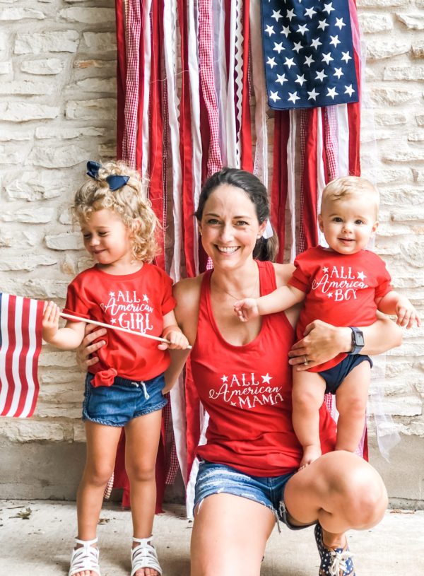 DIY Matching Fourth of July Mom & Baby Shirts