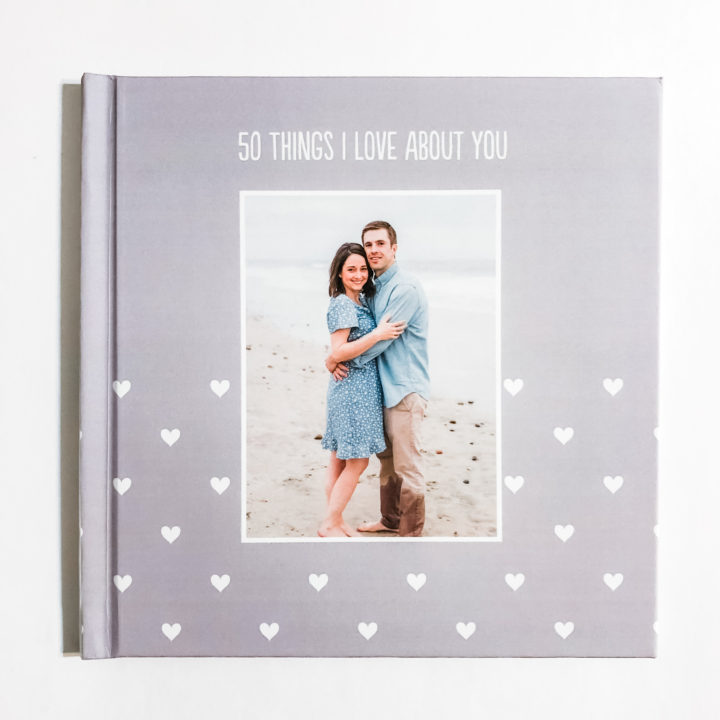 50 Things I love about you photobook valentines day gift idea